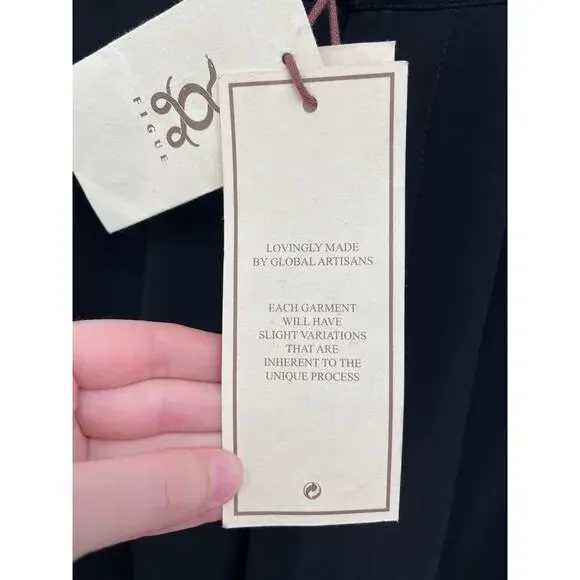 NWT Figue Hadley Embellished Beaded Pleated Drapey Straight Leg Trousers Size 2 - Picture 12 of 15